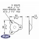 12mm High Metal Feet - Pack of 4